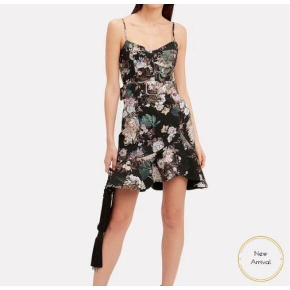 Nicholas Arielle Belted Dress Size 6 NWT - Picture 2 of 12